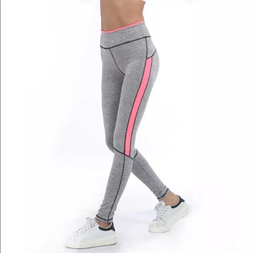 Pink Leggings High Waist